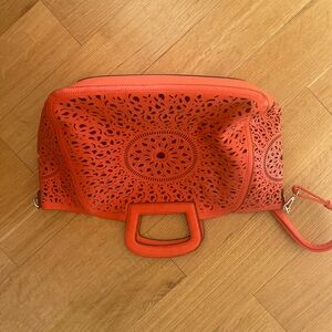 Orange Laser-Cut Women's Bag
